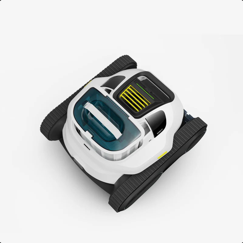 Habands robotic pool cleaner in a pool
